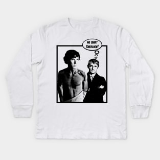 No Shirt Sherlock! Kids Long Sleeve T-Shirt